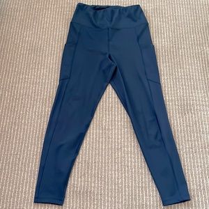 American Eagle The Everything Pocket leggings blue size L